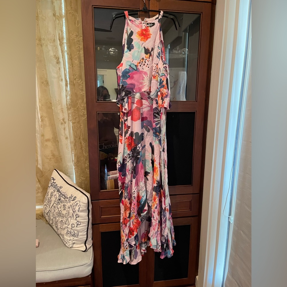 Parker Black Vibrant Silk Dress